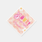 Vrede uit Single Cijfers Meisjes 10e Verjaardagsfe Servet (Hoek)