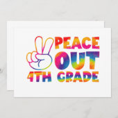 Vrede Uit Vierde Grade Tie Dye Laatste Dag 4e Grad Aankondiging (Voorkant / Achterkant)