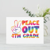 Vrede uit vierde klas Tie Dye laatste dag 4e klas  Kaart (Staand voorkant)