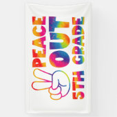 Vrede Uit Vijfde Grade Tie Dye Laatste Dag 5e Grad Spandoek (Verticaal)