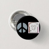 Vrede van de Toast-Button Ronde Button 3,2 Cm (Voorkant /achterkant)