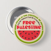 Vrede van Watermeloen Ronde Button 7,6 Cm (Voorkant /achterkant)