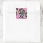 VREDE VIERKANTE STICKER (Tas)