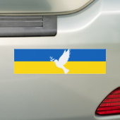 Vrede voor allen bumpersticker (Op auto)