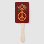 Vrede voor bomen - ventilatorhart 1 handwaaier (Voorkant)