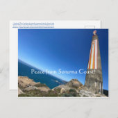 Vrede voor de kust van Sonoma! Briefkaart (Voorkant / Achterkant)