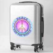 Vrede voor de ☮ sticker (Koffer)