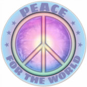 Vrede voor de ☮ sticker (Voorkant)