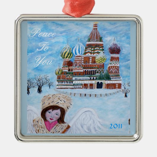 Vrede voor jou engel Ornament (Voorkant)