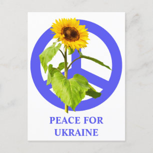 Vrede voor Oekraïne Briefkaart