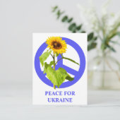 Vrede voor Oekraïne Briefkaart (Staand voorkant)