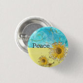 Vrede voor Oekraïne Ronde Button 3,2 Cm (Voorkant /achterkant)