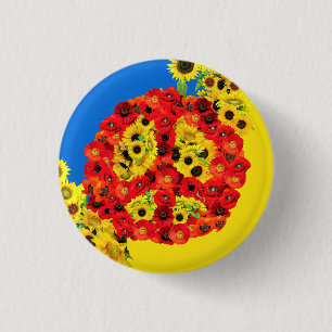 Vrede voor Oekraïne! Ronde Button 3,2 Cm
