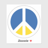 Vrede voor Oekraïne Sticker (Vel)