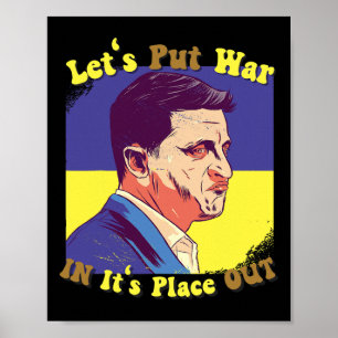 Vrede voor Oekraïners Laten we oorlog op zijn plaa Poster