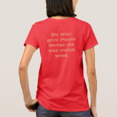 Vrede voor oorlog Vrouwen T-shirt (Achterkant)