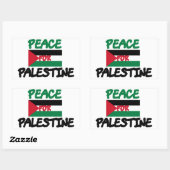 Vrede voor Palestina Rechthoekige Sticker (Vel)