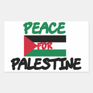 Vrede voor Palestina Rechthoekige Sticker