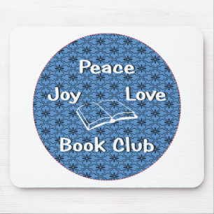 vrede, vreugde, liefde, boekenclub muismat
