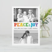 Vrede & Vreugde Multi x 2 Feestdagenkaart (Staand voorkant)