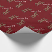 Vrede & Vreugde Rendier Cadeaupapier (Hoek)