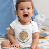 Vrede & Vreugde Roze Goud Familienaam Kerstmis Romper