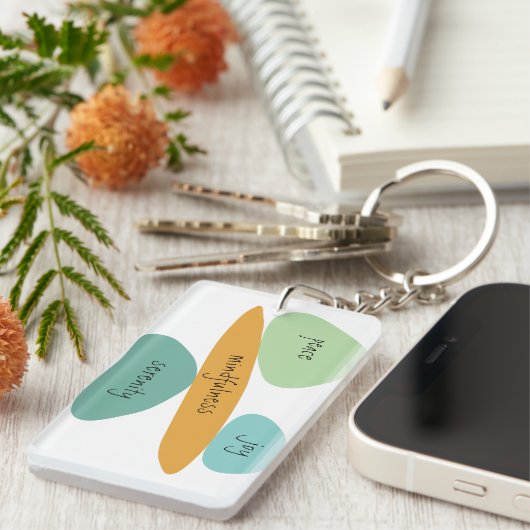 Vrede, vreugde, Sereniteit, een dag voor één, Kaar Sleutelhanger (Voorkant Rechts)