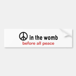vrede:vrouwen bumpersticker