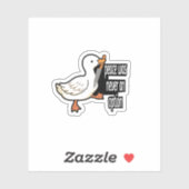 Vrede was nooit een optie voor Goose Funny Sticker (Vel)