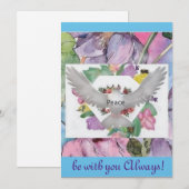 "Vrede - wees altijd bij je!" Aanmoediging van Kaa Feestdagenkaart (Voorkant / Achterkant)