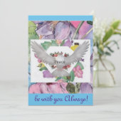 "Vrede - wees altijd bij je!" Aanmoediging van Kaa Feestdagenkaart (Staand voorkant)