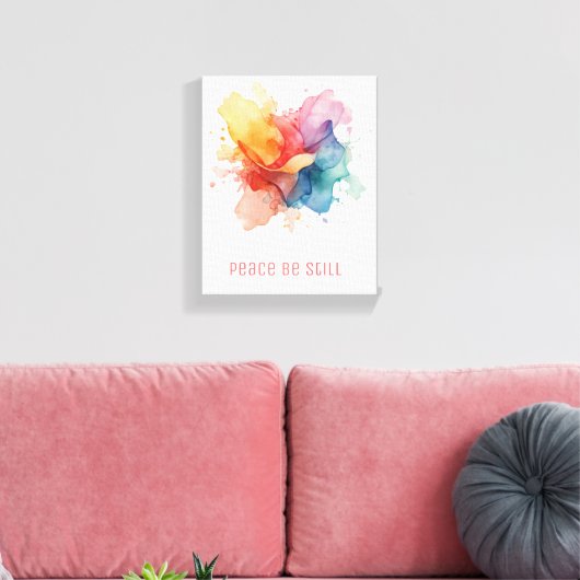 Vrede Wees Stil Canvas Afdruk (Insitu (Woonkamer))