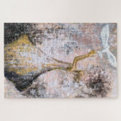 Vrede - Witte dove vrijheid - Abstract schilderen Legpuzzel (Horizontaal)