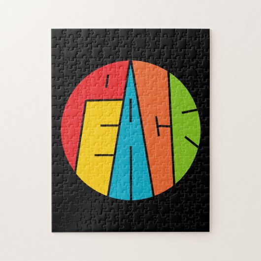 Vrede - Word Art Legpuzzel (Verticaal)