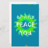 Vrede zij met u Art Print Briefpapier (Voorkant / Achterkant)