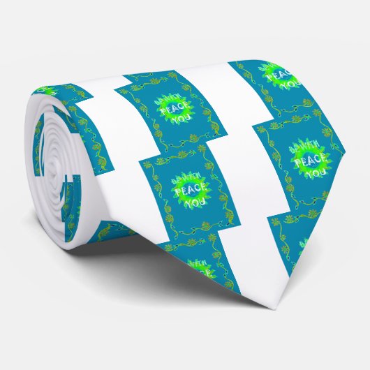 Vrede zij met u Art Print Stropdas (Opgerold)