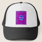 Vrede zij met u Inspirerend print Trucker Pet (Voorkant)