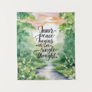 Vrede zoeken in Natuur Wandkleed