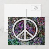 Vrede zonnebloemen briefkaart (Voorkant / Achterkant)