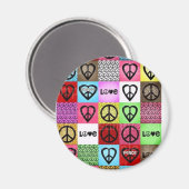 vredelievende geluk : ) magneet (Voorkant / Achterkant)