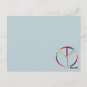 vredelovecompassie briefkaart (Achterkant)