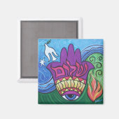 Vredes Hamsa Magneet (Voorkant / Achterkant)