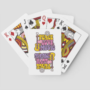 Vredes-, Liefdes- en Muziekspelkaarten Pokerkaarten