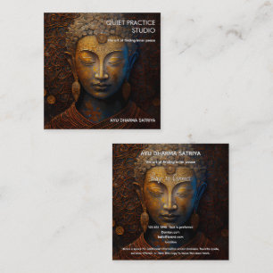 VREDESAKKOORD MEDITATIE PORTRET VIERKANTE VISITEKAARTJE