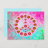 Vredesbloemen briefkaart (Voorkant / Achterkant)