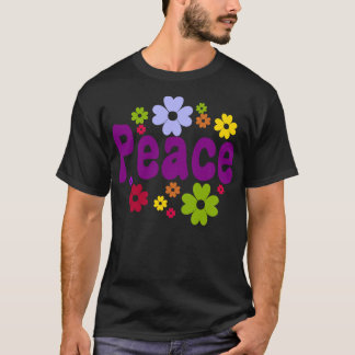 Vredesbloemen  retro t-shirt
