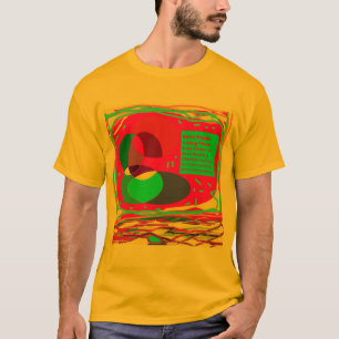 Vredesboodschap voor festivals mixed color design t-shirt