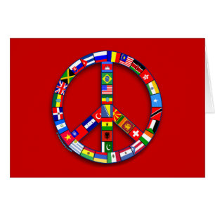 Vredesbord gemaakt van vlaggen-T-shirts, Mokken, g