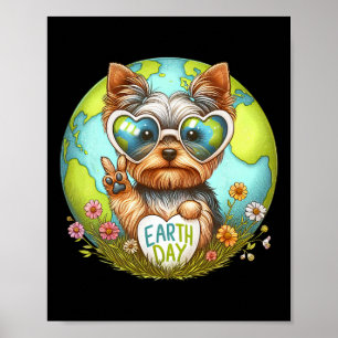 Vredesbord Hand Yorkshire Terrier Kinder Mannen vr Poster