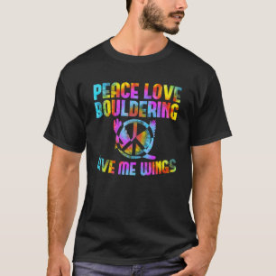 Vredesbord Klimmen Vrede Liefde Boulderen Klimmers T-shirt